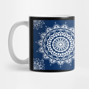 Dark Blue Mandala Mug